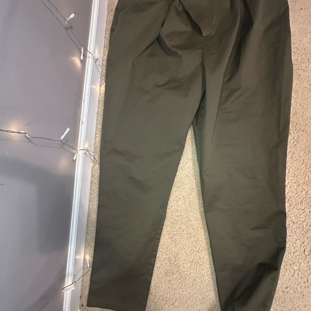 Arvinolano The Drop/ Women Size 5 - Olive Pleated Pants - Picture 2 of 5